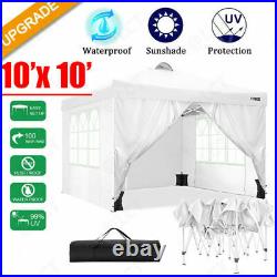 10x10Pop up Canopy Foldable Waterproof Oxford Cloth Awning Tent with wind hole