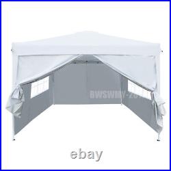 10x10ft Canopy Gazebo Easy Pop Up Market Tent Outdoor Wedding Heavy Duty White