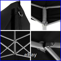 10x10ft EZ Pop Up Canopy Party Wedding Tent Folding Gazebo Instant Shelter Black
