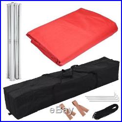 10x10ft Outdoor Ez Pop Up Wedding Party Tent Canopy Sun Shade Shelter Red with Bag