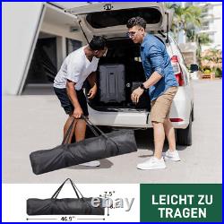 10x10ft Outdoor Pop Up Canopy Instant Canopy Tent with 4 Sidewalls Dark Grey