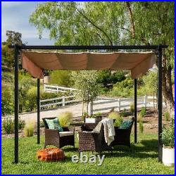 10x10ft Patio Weather-Resistant Pergola Shelter with Retracta
