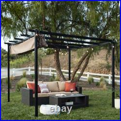 10x10ft Patio Weather-Resistant Pergola Shelter with Retracta