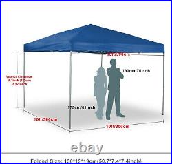 10x10ft Pop UP Canopy Wedding Party Tent Folding Waterproof Gazebo Patio With Bag