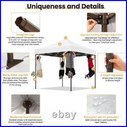 10x10ft Pop Up Canopy Heavy Duty Waterproof UPF 50+ Party Tent with 4 Sidewalls