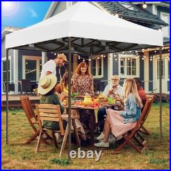 10x10ft Pop Up Canopy Heavy Duty Waterproof UPF 50+ Party Tent with 4 Sidewalls