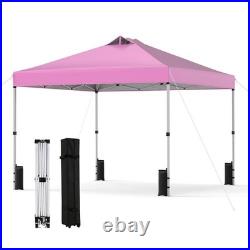 10x10ft Pop Up Canopy Tent Commercial Outdoor Wheeled Bag BBQ Camping Market