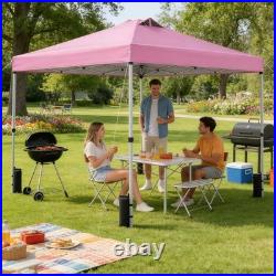 10x10ft Pop Up Canopy Tent Commercial Outdoor Wheeled Bag BBQ Camping Market