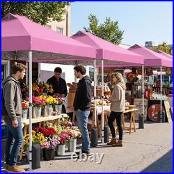 10x10ft Pop Up Canopy Tent Commercial Outdoor Wheeled Bag BBQ Camping Market