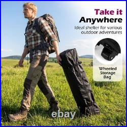 10x10ft Pop Up Canopy Tent Commercial Outdoor Wheeled Bag BBQ Camping Market