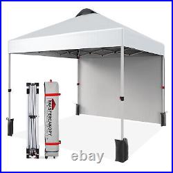 10x10ft Pop Up Canopy with Side Walls Patio Tent for Outdoor Commercial Canopies