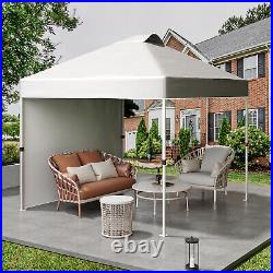 10x10ft Pop Up Canopy with Side Walls Patio Tent for Outdoor Commercial Canopies