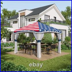 10x10ft Pop Up Patio Canopy with Sidewalls Outdoor Garden Instant Tent for Party