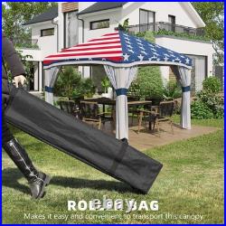 10x10ft Pop Up Patio Canopy with Sidewalls Outdoor Garden Instant Tent for Party