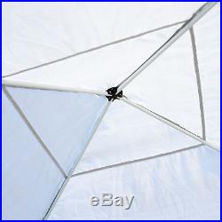 10x10ft Pop Up Tent Wedding Party with Mesh Curtain Carry Bag Outdoor White
