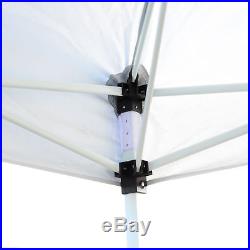 10x10ft Pop Up Tent Wedding Party with Mesh Curtain Carry Bag Outdoor White