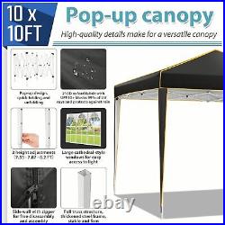 10x10ft Pop up Canopy Commercial Instant Shelter Outdoor Beach Camping Sunshade