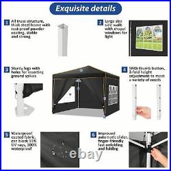 10x10ft Pop up Canopy Commercial Instant Shelter Outdoor Beach Camping Sunshade