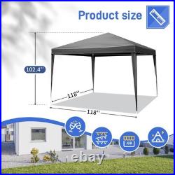 10x10in Gazebo Waterproof Outdoor Canopy Patio Tent Party Tent for Wedding Cater