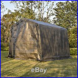 10x10x8ft Canopy Carport Tent Auto Shelter Car Storage Shed Steel Outdoor Awning