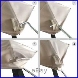 10x12 Feet Gazebo Replacement Canopy UV-protected Water-repellent Outdoor Biege