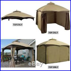 10x12 Feet Gazebo Replacement Canopy UV-protected Water-repellent Outdoor Biege