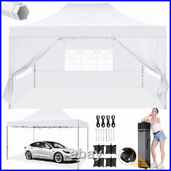 10x15 Canopy Heavy Duty Commercial Tent Outdoor Garden Gazebo with 4 Sidewalls