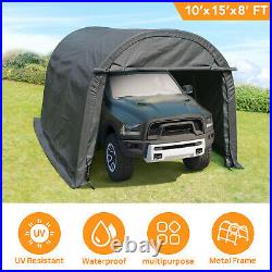 10x15 FT Canopy Carport Tent Car Shed Shelter Outdoor Storage Cover Sun UV Proof