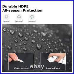 10x15 FT Outdoor Carport Heavy Duty Metal Carport Car Metal Awning with Sidewall