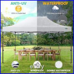 10x15 Heavy Duty Canopy Outdoor Commercial Waterproof UV 50+ Tent with Sidewall