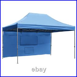 10x15 Heavy Duty Pop Up Canopy Tent with 4 Sidewalls, Adjustable Outdoor Canopy