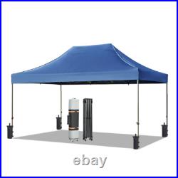 10x15 Heavy Duty Pop Up Canopy Tent with 4 Sidewalls, Adjustable Outdoor Canopy