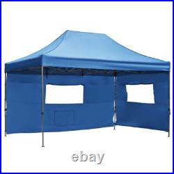 10x15 Heavy Duty Pop Up Canopy Tent with 4 Sidewalls, Adjustable Outdoor Canopy