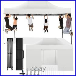 10x15 Heavy Duty Pop up Canopy with 4 Sidewalls Commercial Outdoor Party Tent