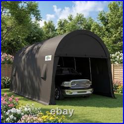 10x15 Heavy Duty Portable Garage with Removable Doors & Vents for Outdoor
