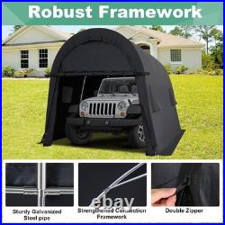10x15 Heavy Duty Portable Garage with Removable Doors & Vents for Outdoor