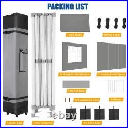 10x15 Pop up Canopy Heavy Duty Commercial Gazebo with 4 Sidewalls & Roller Bag 10x15 Pop up Canopy Heavy Duty Commercial Gazebo with 4 Sidewalls & Roller Bag