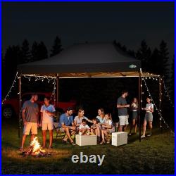 10x15 Pop up Canopy Heavy Duty with 4 Sidewalls, Easy Set-up Commercial Outdoor