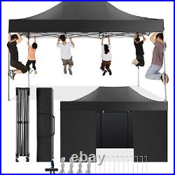 10x15 Pop up Canopy Tent Heavy Duty Commercial Waterproof Gazebo with Sidewalls