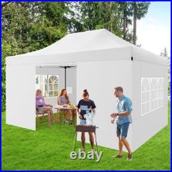 10x15FT Pop up Canopy Tent Heavy Duty, Easy Set-up Commercial Outdoor Party Tent