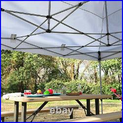 10x15ft Gazebo Canopy Pop Up Tent Sun Shade UV-Block Portable Outdoor Awning