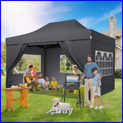 10x15ft Heavy Duty Canopy Tent Outdoor Waterproof UV 50+ Gazebo with 4 Sandbags