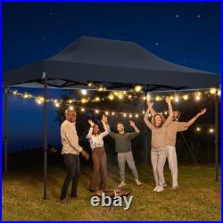 10x15ft Heavy Duty Canopy Tent Outdoor Waterproof UV 50+ Gazebo with 4 Sandbags