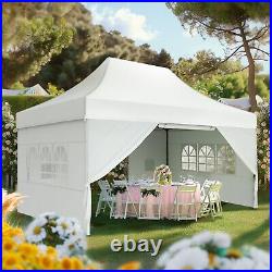 10x15ft Heavy Duty Pop Up Canopy Party Tent Waterproof Gazebo Outdoor Wedding