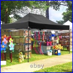 10x15ft Heavy Duty Pop up Canopy with 4 Sidewalls Commercial Outdoor Party Tent
