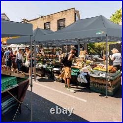 10x15ft Pop up Canopy Tent Heavy Duty Waterproof UPF 50+ Gazebo with 4 Sidewalls
