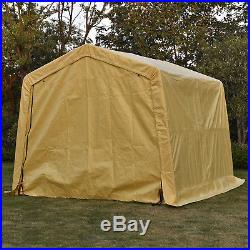 10x15x8ft Auto Shelter Logic Portable Garage Storage Shed Canopy Carport Tent