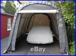 10x16x8 Round ShelterLogic Snow Shedding Portable Garage Canopy Carport 77824