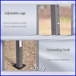 10x19 ft Outdoor EZ Pop Up Canopy Tent with Sidewalls for Parties Event Backyard