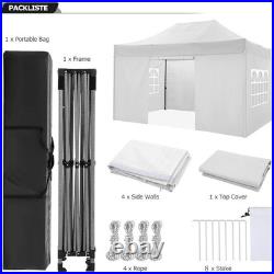 10x20/10x15/10x10FT Pop Up Canopy Tent Sidewalls, Waterproof Commercial Gazebo